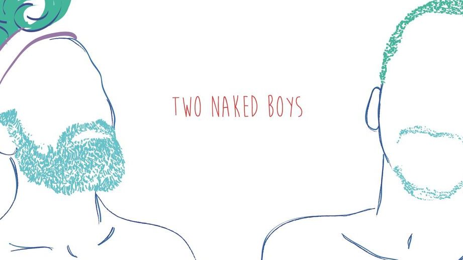 Two naked boys